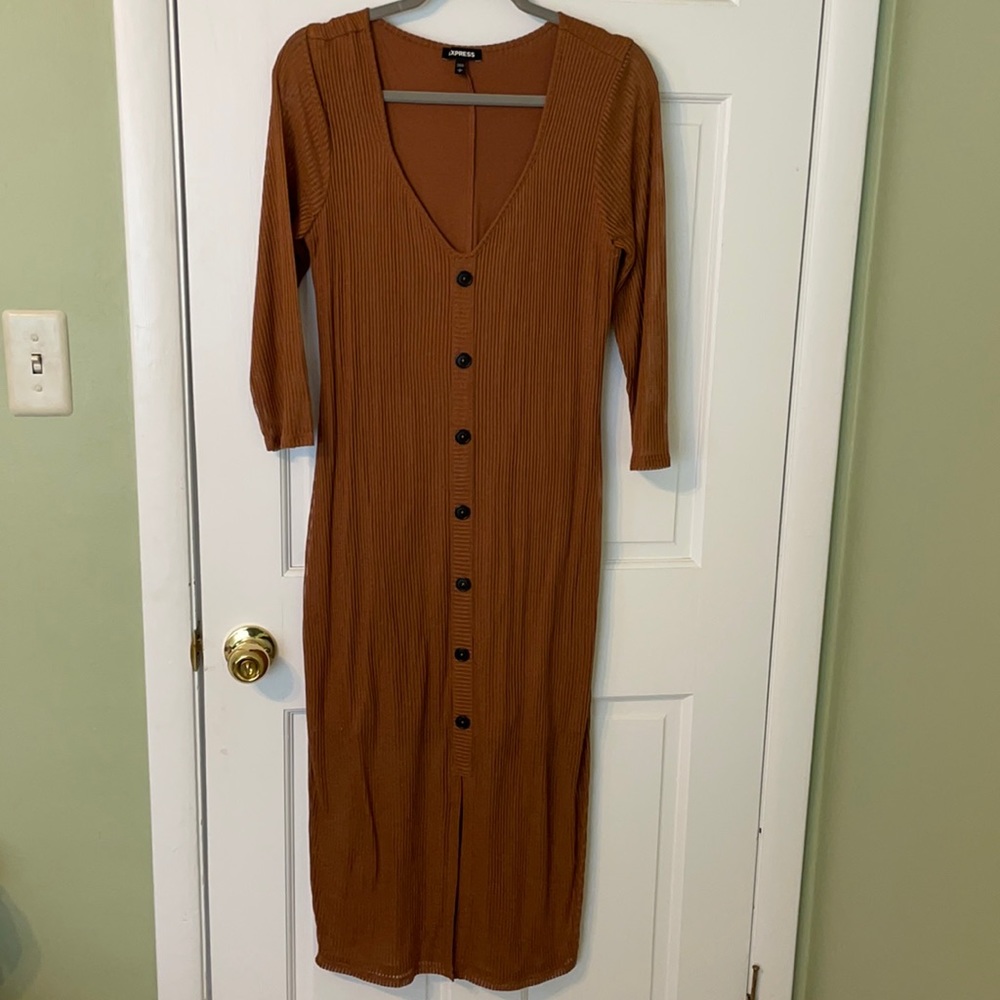 Brown express dress
